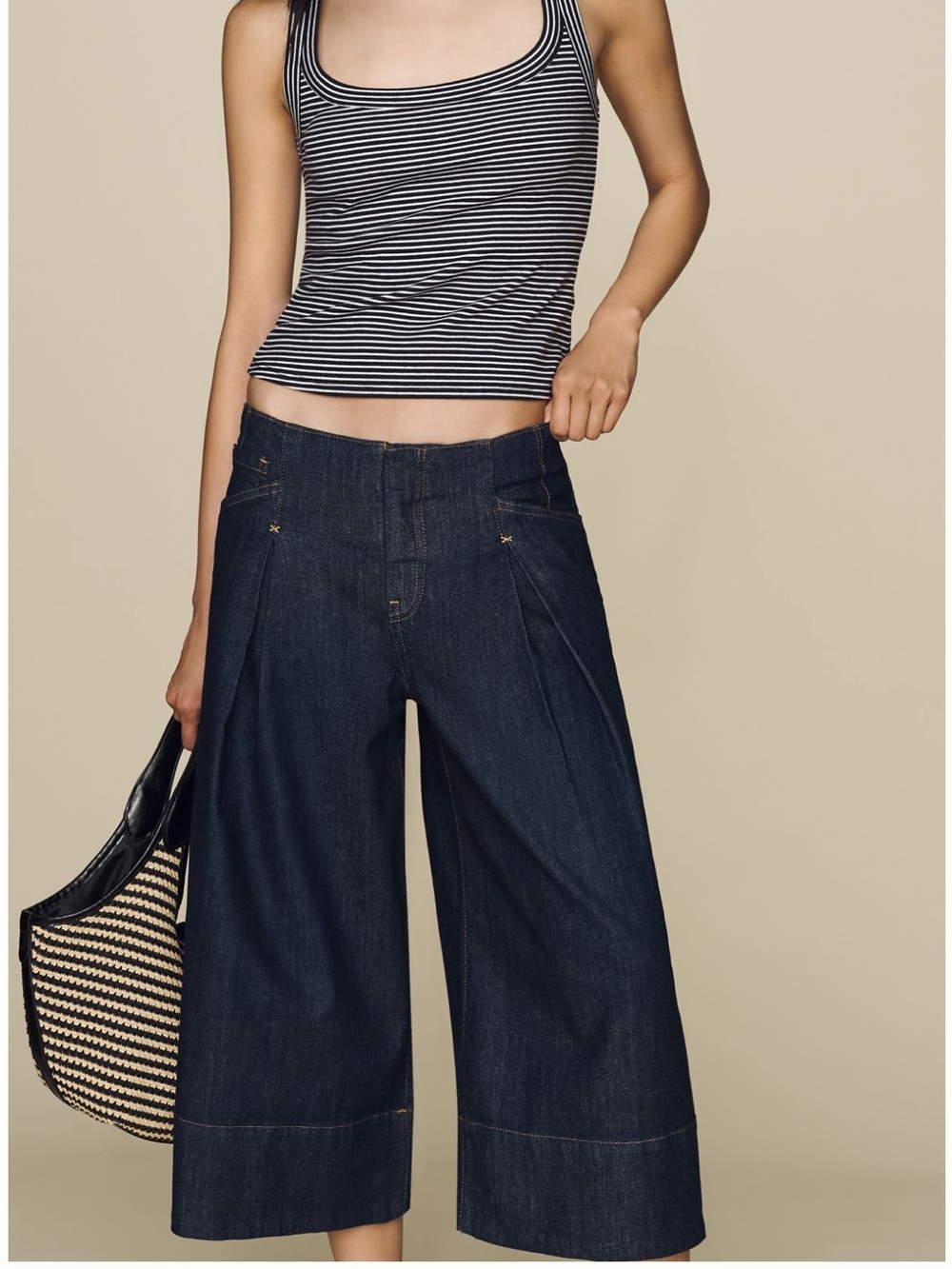 Maeve high rise reworked culottes